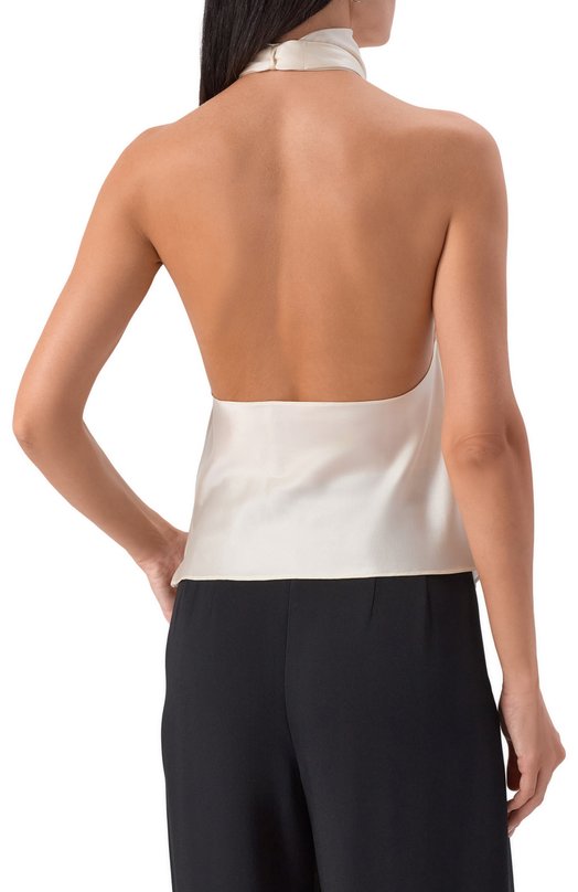 Атласный топ Nina Ricci 25ACT0022/VI0530 Белый  25ACT0022/VI0530 Фото 4