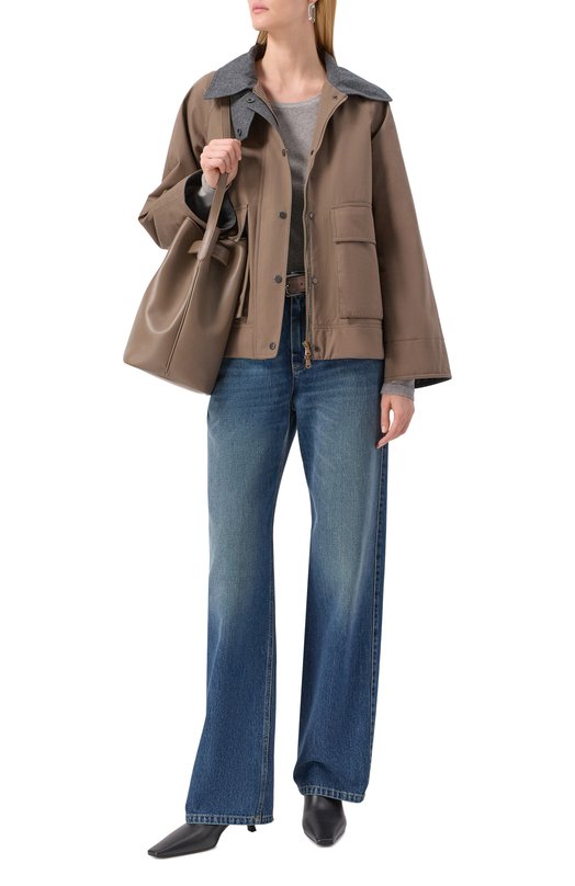 Кожаные ботильоны Brunello Cucinelli MZSKC3054P Чёрный  MZSKC3054P Фото 2