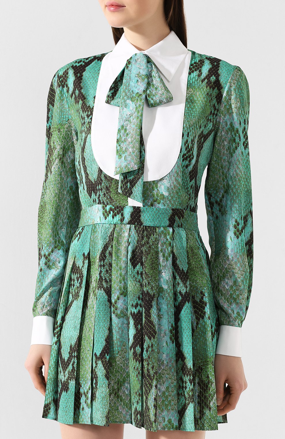 Платье MSGM светло-зеленого цвета по цене 62950 руб., арт. 2841MDA163PY 207155, фото 3 Платье MSGM, арт. 2841MDA163PY 207155, фото 3
