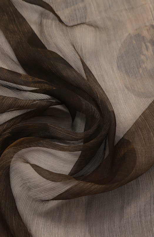 Шелковый шарф Uma Wang A0 M UA0245 Коричневый  A0 M UA0245 Фото 3