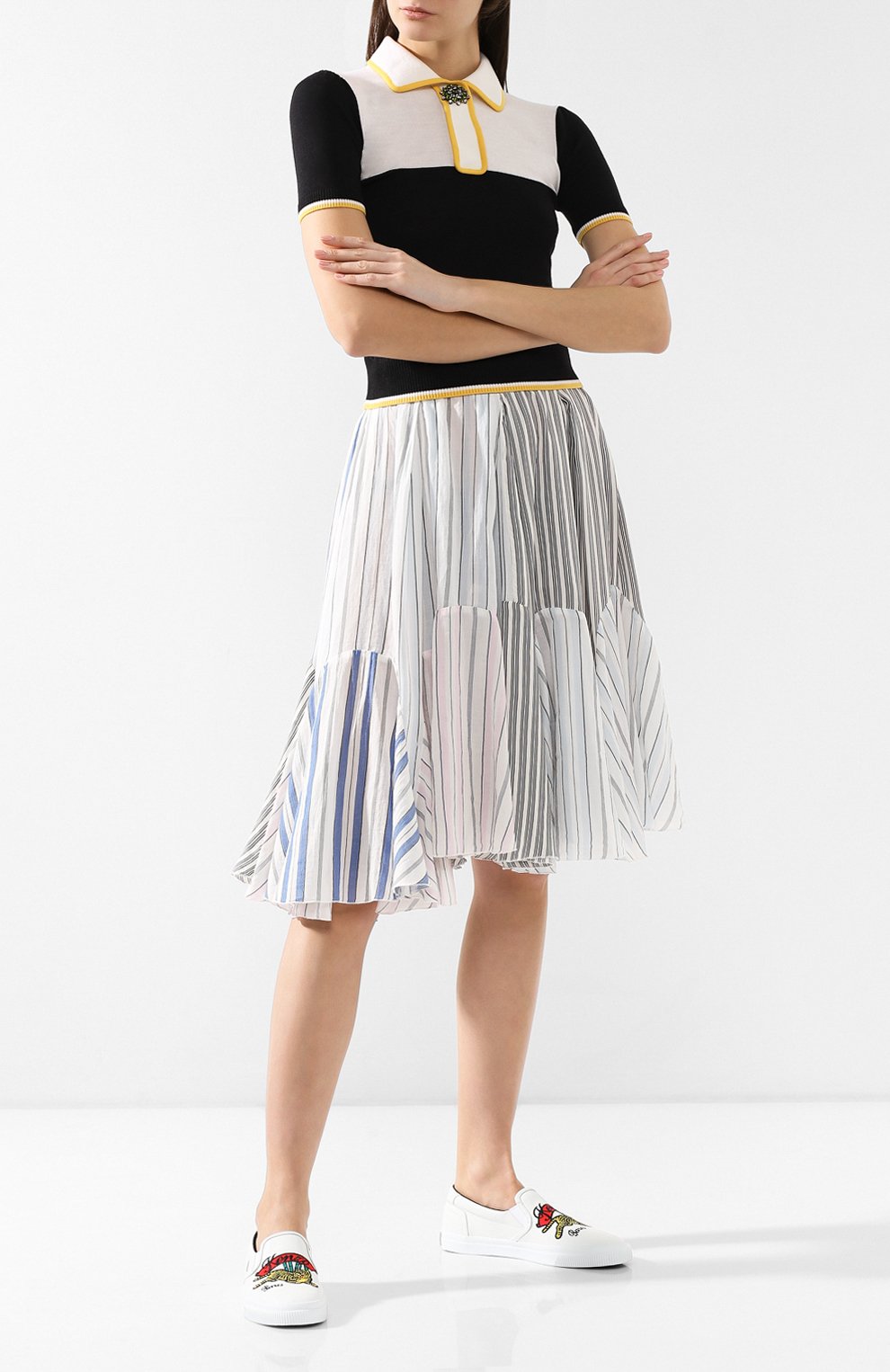 Кожаные слипоны KENZO, арт. F952SN104L50, фото 2