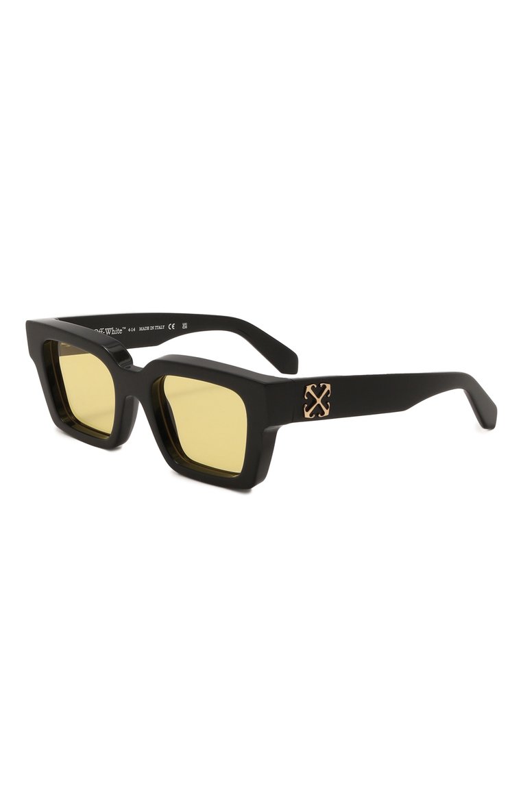 Женские солнцезащитные очки OFF-WHITE желтого цвета, арт. 0ERI126/1018 | Фото 1 (Нос: Не проставлено; Региональные ограничения белый список (Axapta Mercury): Не проставлено; Кросс-КТ: С/з-унисекс; Тип очков: С/з; Материал: Пластик; Очки форма: Квадратные; Оптика Гендер: оптика-унисекс)