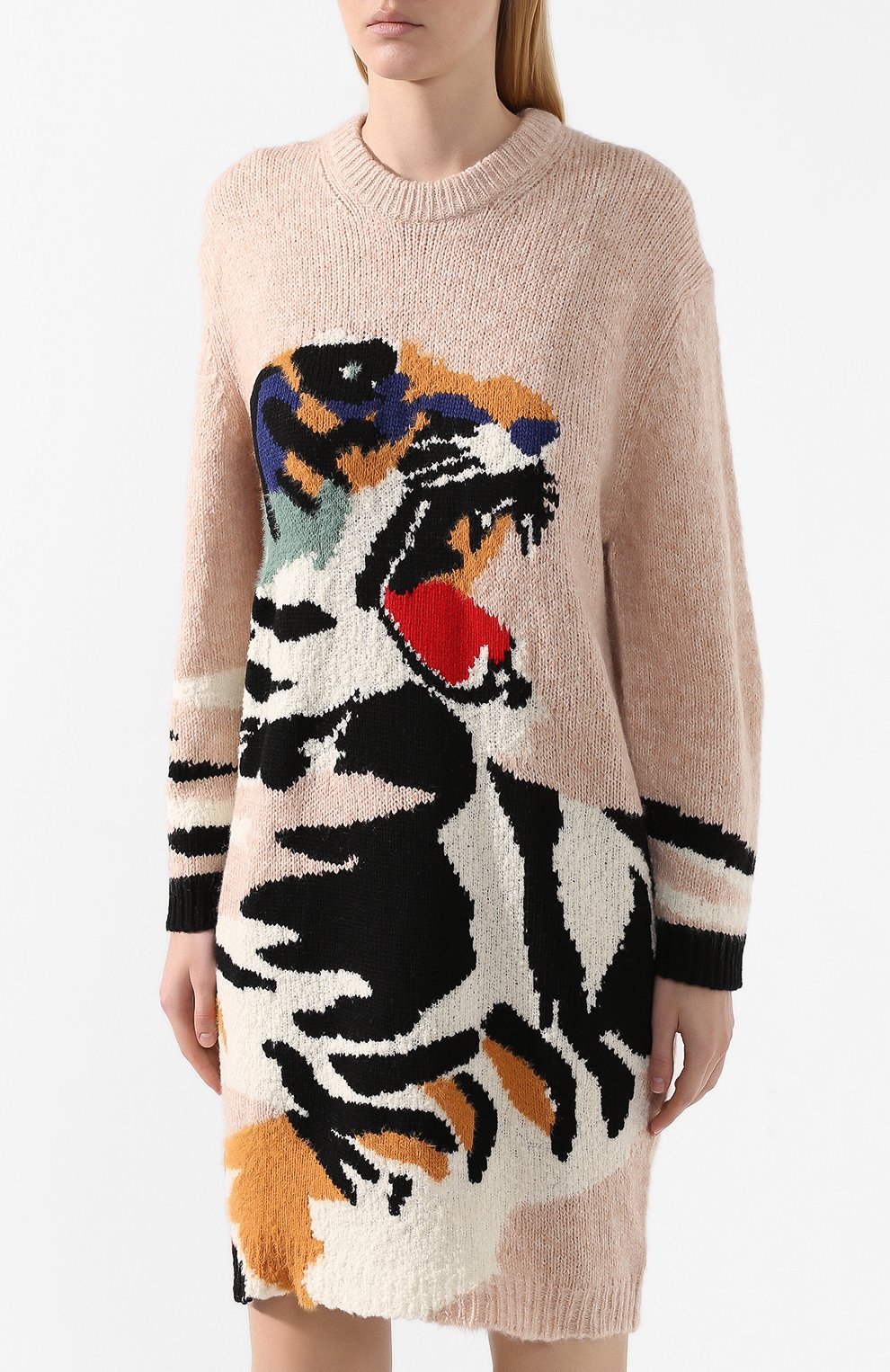 Платье KENZO бежевого цвета по цене 49500 руб., арт. F962R04113XA, фото 3 Платье KENZO, арт. F962R04113XA, фото 3
