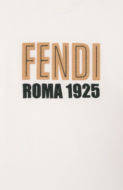 Хлопковая футболка FENDI, арт. JUI204/7AJ/3A-6A, фото 3