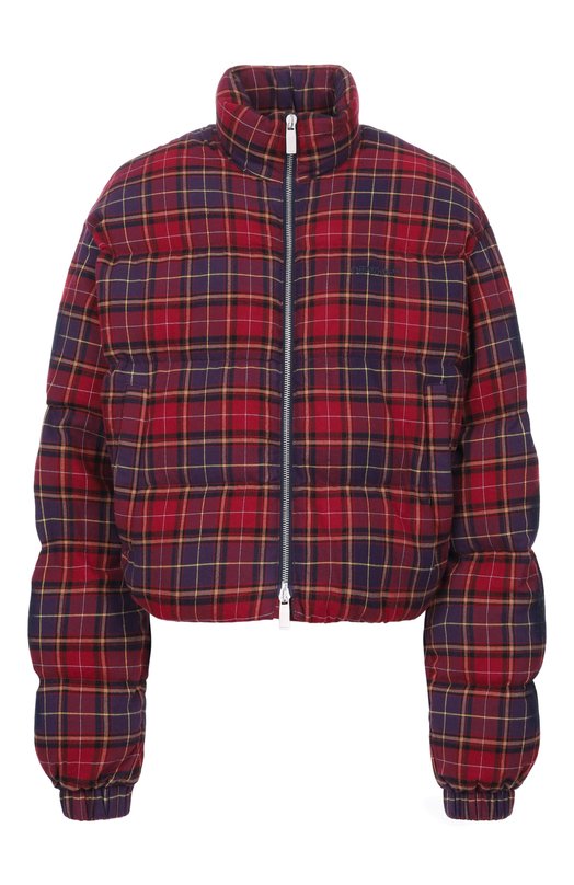 Пуховик Off-White 0WEJ007F25FAB001/CHECK FLAN ARR0W SPRAY PUFFER Бордовый 0WEJ007F25FAB001/CHECK FLAN ARR0W SPRAY PUFFER