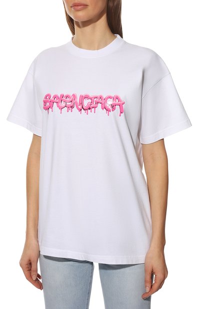 Хлопковая футболка BALENCIAGA, арт. 612965/TLVF1, фото 3