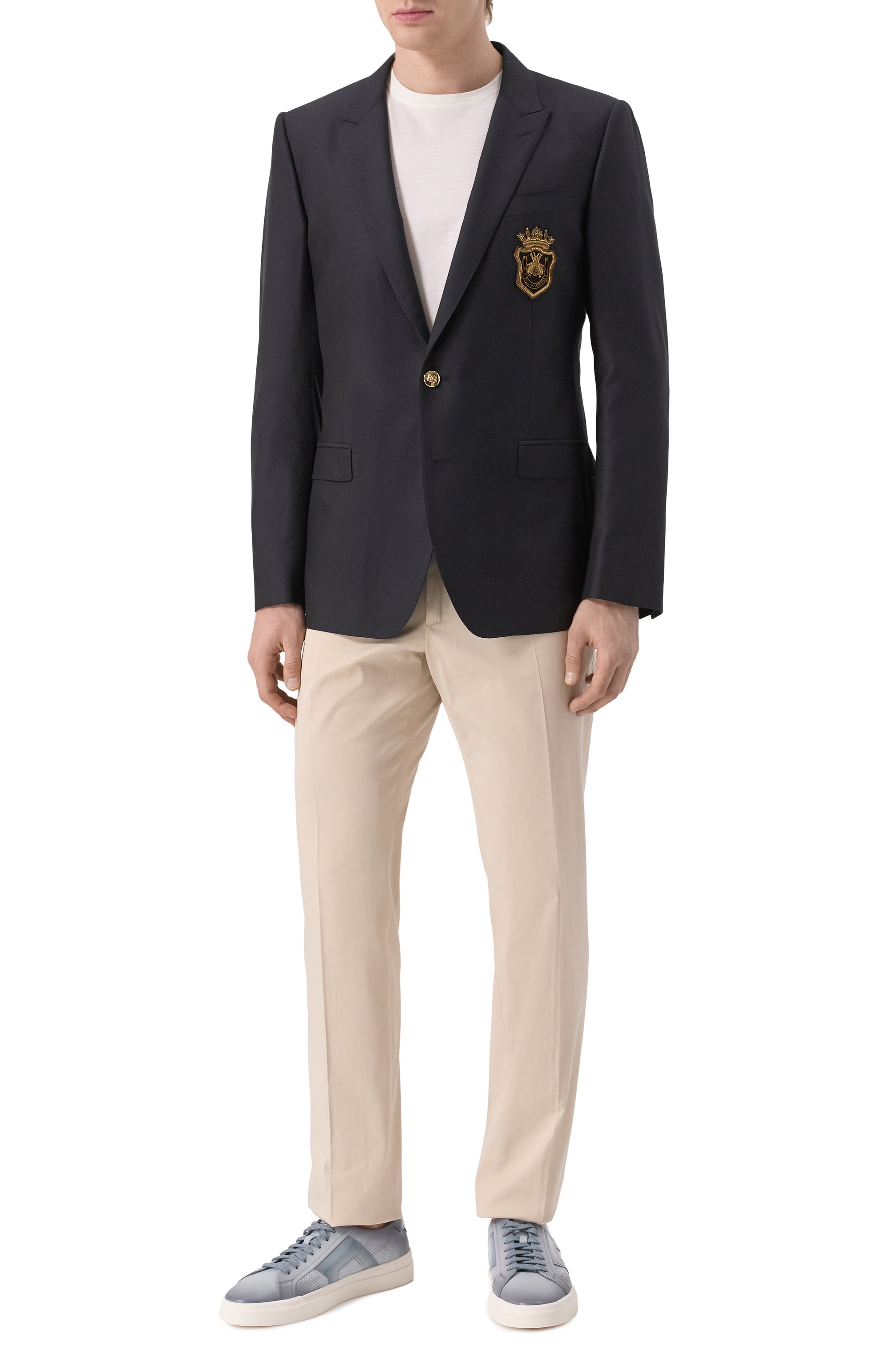 Пиджак из шерсти и шелка DOLCE & GABBANA, арт. G2LK0Z/FU3H1, фото 3