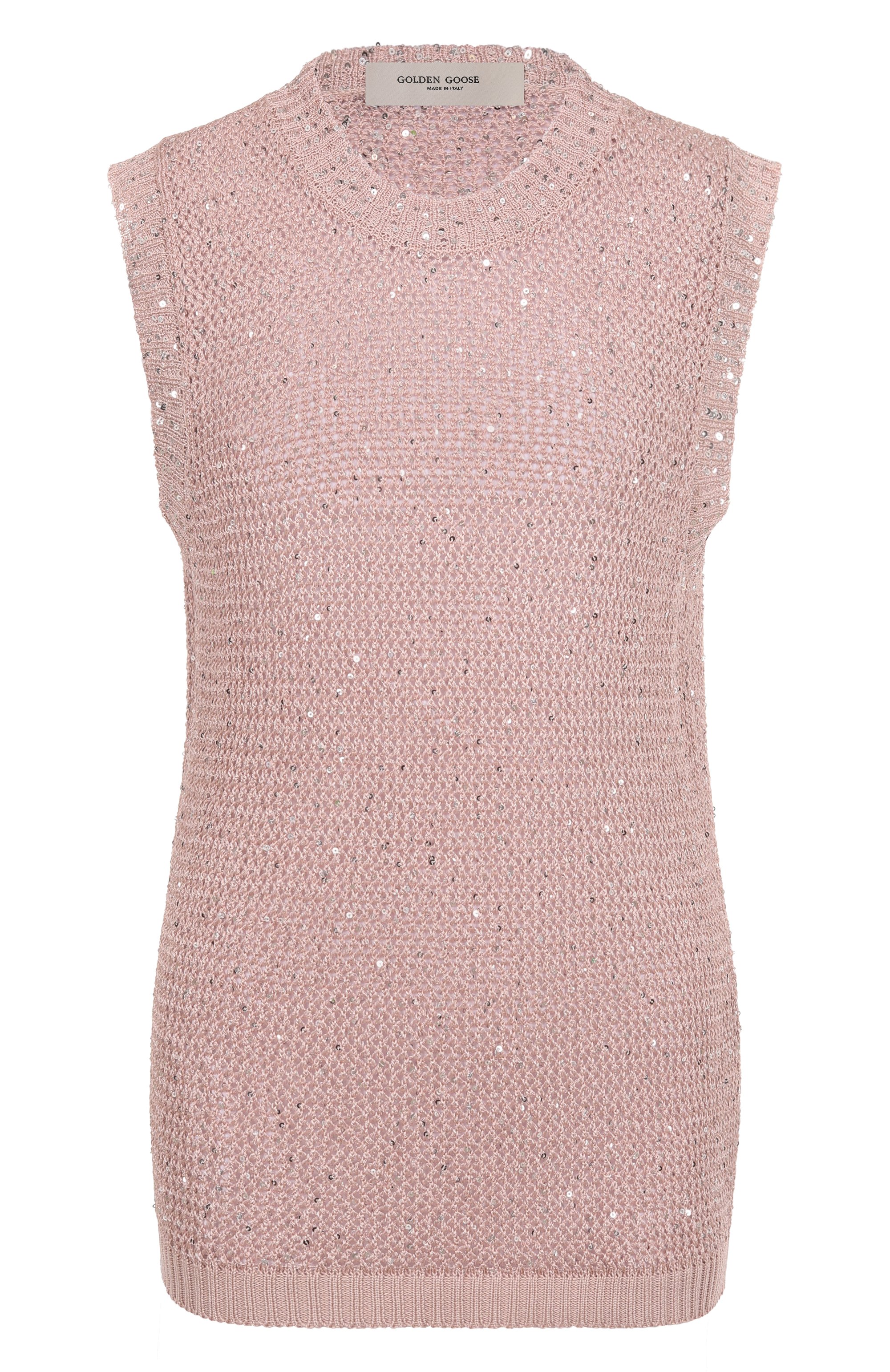 Топ с отделкой пайетками GOLDEN GOOSE DELUXE BRAND, арт. GWP01922.P001691, фото 1