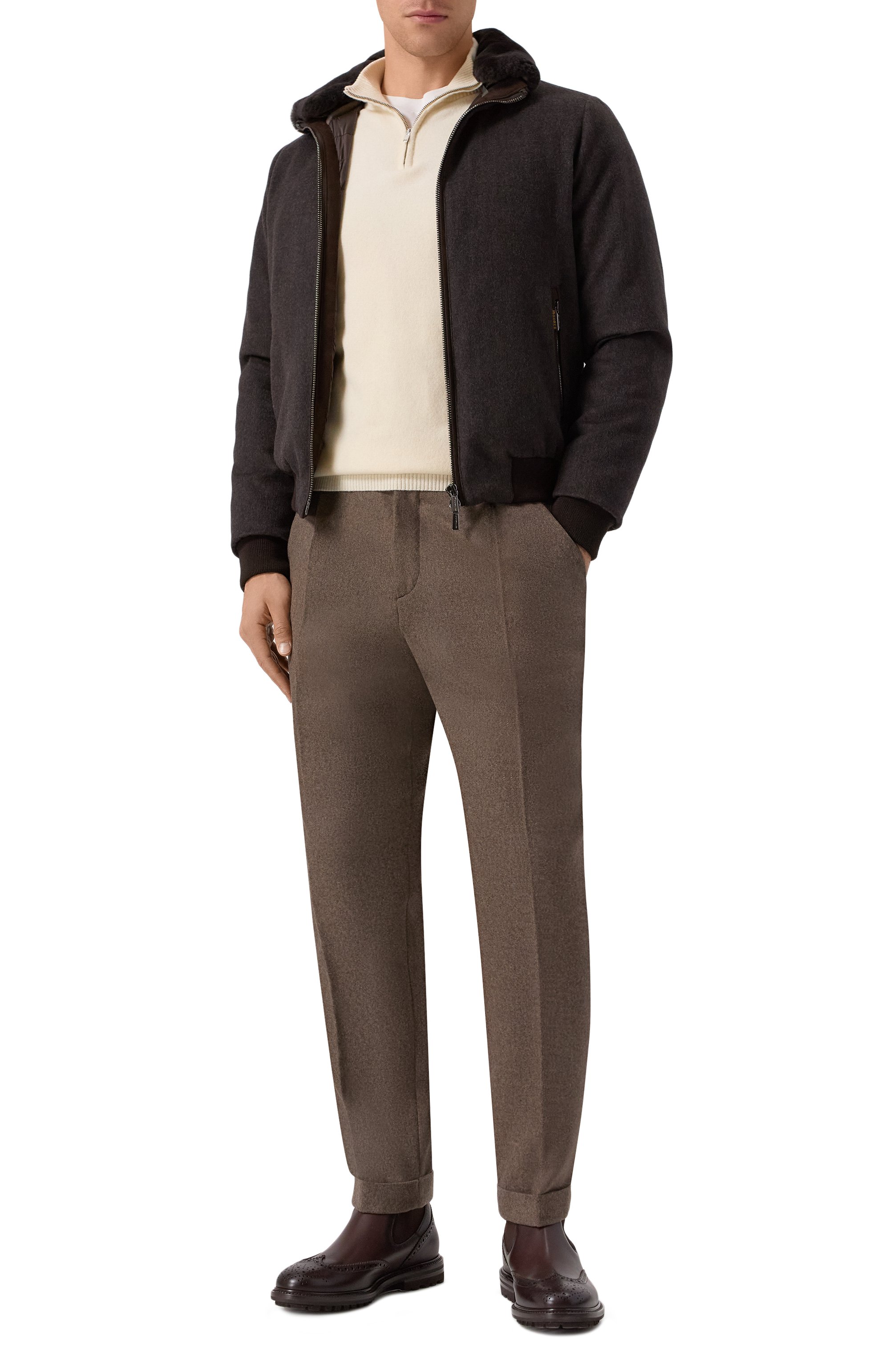 Бомбер bellati-ls9 с отделкой из овчины MOORER, арт. BELLATI/LS9, фото 2