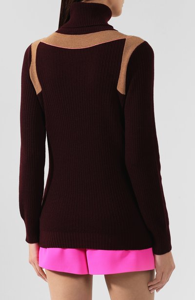 Кашемировый свитер VICTORIA BECKHAM бордового цвета по цене 94950 руб., арт. JU KNT 71007, фото 4 Кашемировый свитер VICTORIA BECKHAM, арт. JU KNT 71007, фото 4