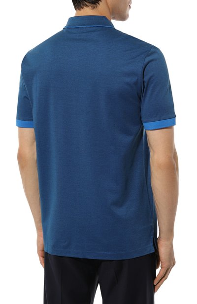 Хлопковое поло BOSS, арт. 50494991, фото 4