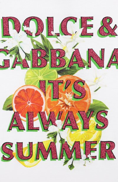 Хлопковая футболка DOLCE & GABBANA, арт. L5JTMV/G7L7Y, фото 3