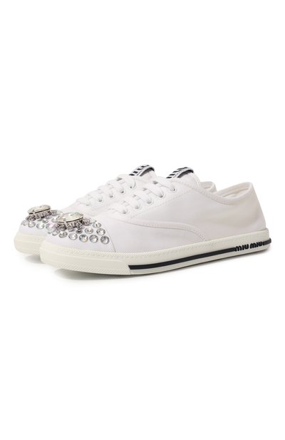 Текстильные кеды MIU MIU, арт. 5E450D-3F3V-F0009-005, фото 1