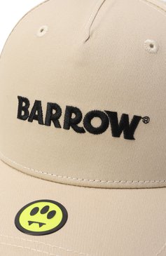 Детская хлопковая бейсболка BARROW светло-бежевого цвета, арт. S5BKJUBC075 | Фото 3 (Материал: Текстиль, Хлопок; Нос: Не проставлено)