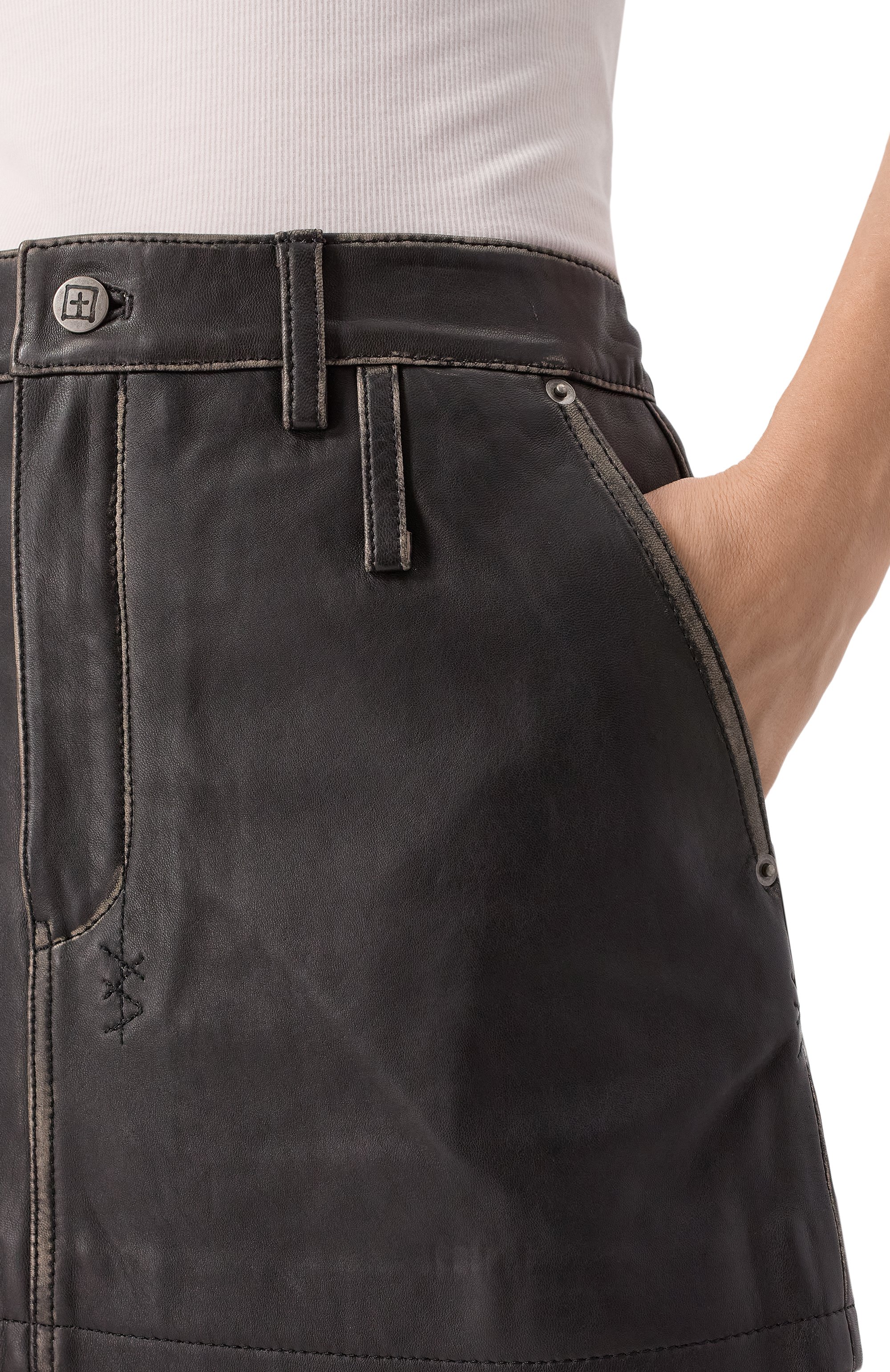 Кожаная юбка KSUBI, арт. WFA24SK006, фото 5