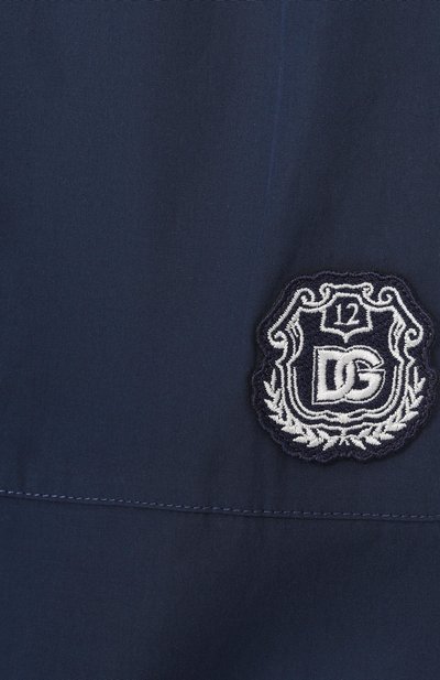 Хлопковые шорты DOLCE & GABBANA темно-синего цвета по цене 35700 руб., арт. L44Q11/FU5V2, фото 3 Хлопковые шорты DOLCE & GABBANA, арт. L44Q11/FU5V2, фото 3