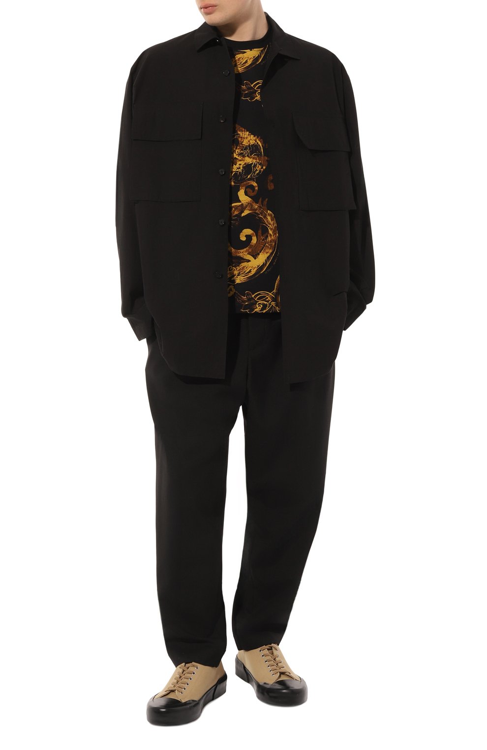 Хлопковая футболка VERSACE JEANS COUTURE, арт. 76GAH6S0/JS287, фото 2