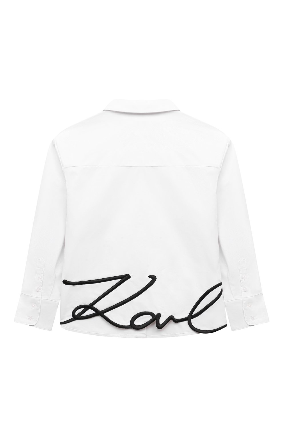 Хлопковая рубашка KARL LAGERFELD KIDS, арт. Z30217, фото 2