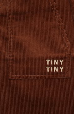 Детские вельветовые брюки TINYCOTTONS коричневого цвета, арт. AW24-221 | Фото 3 (Нос: Не проставлено; Материал внешний: Хлопок; Материал сплава: Проставлено; Случай: Повседневный; Ростовка одежда: 4 года | 104 см, 6 лет | 116 см, 8 лет | 128 см, 3 года | 98 см)