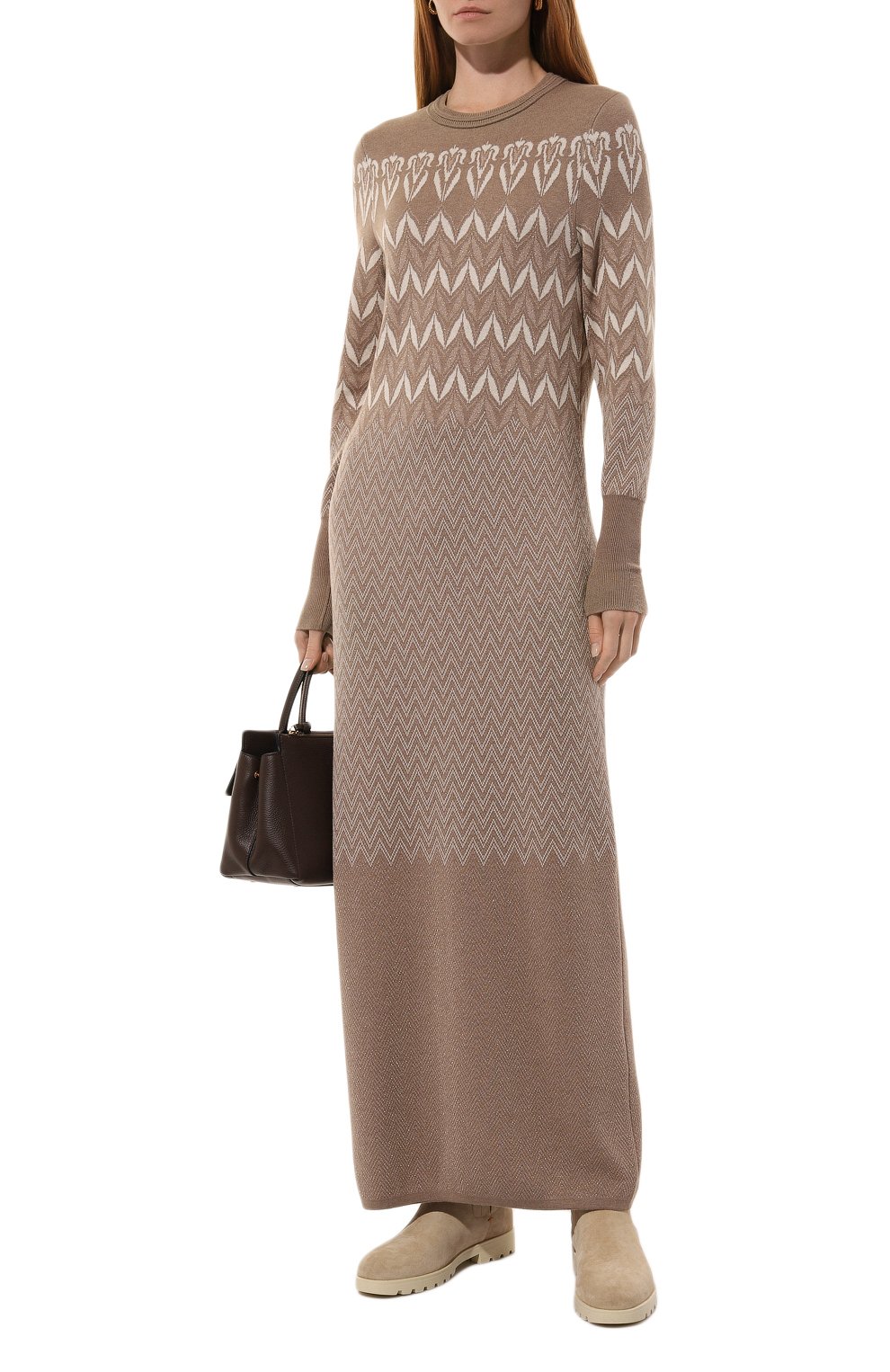 Платье из шелка и кашемира FREEAGE, арт. W25.DR116M.6039.130, фото 2