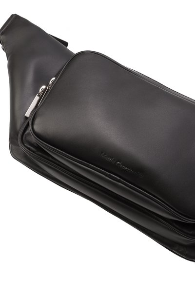 Поясная сумка MATTIA CAPEZZANI черного цвета по цене 65550 руб., арт. ZA200/GAUCH0, фото 3 Поясная сумка MATTIA CAPEZZANI, арт. ZA200/GAUCH0, фото 3