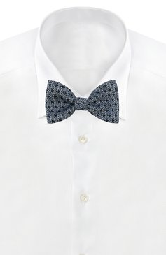 Мужской шелковый галстук-бабочка LANVIN черного цвета, арт. 2175/B0W TIE | Фото 2 (Материал: Текстиль, Шелк; Материал сплава: Проставлено, Проверено; Нос: Не проставлено; Статус проверки: Проверено, Проверена категория)