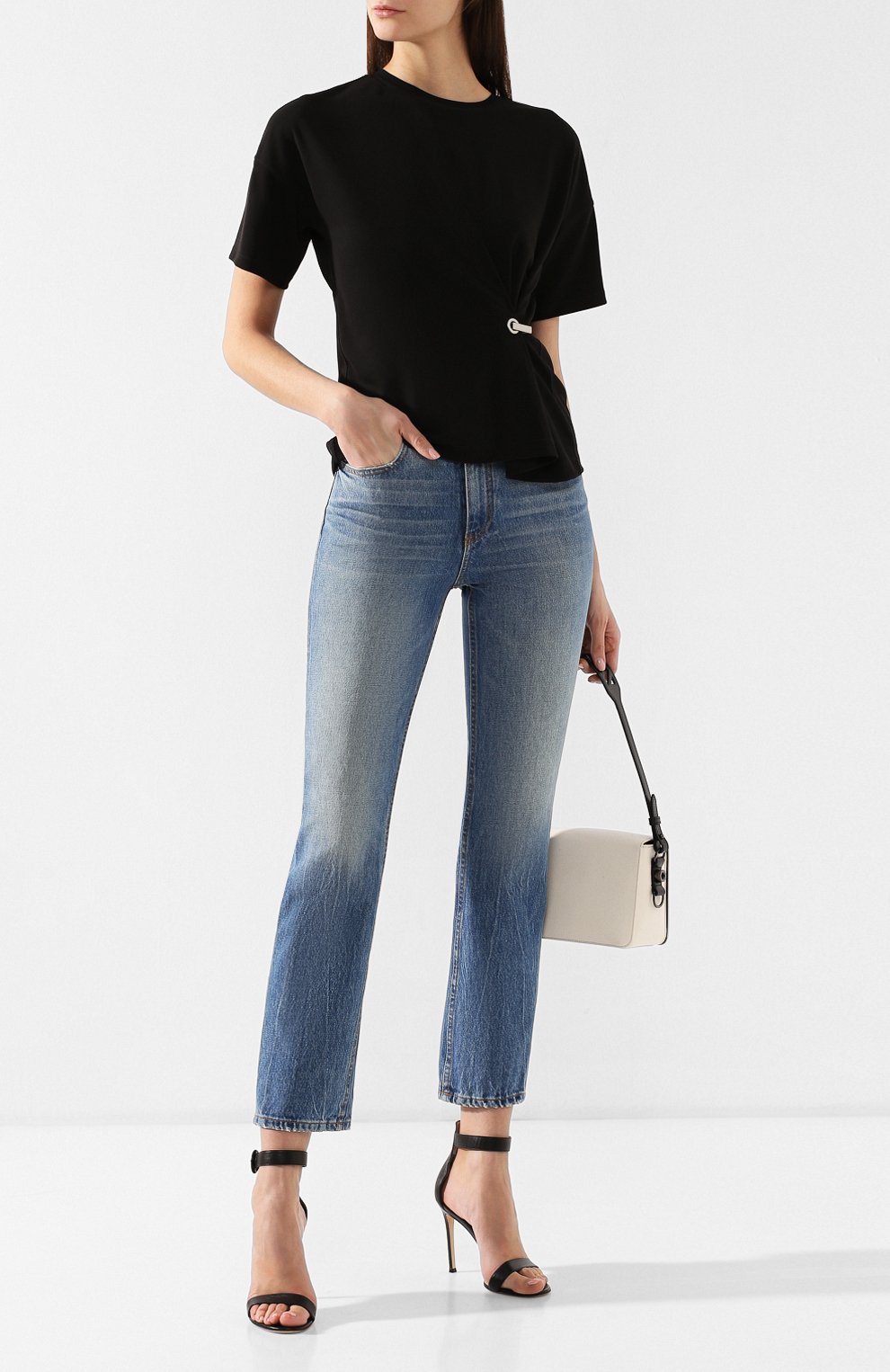 Джинсы ALEXANDER WANG синего цвета по цене 37000 руб., арт. 4D994039AA, фото 2 Джинсы ALEXANDER WANG, арт. 4D994039AA, фото 2