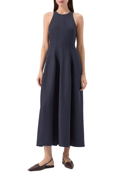 Платье из вискозы и льна BRUNELLO CUCINELLI, арт. MH126A5171, фото 3