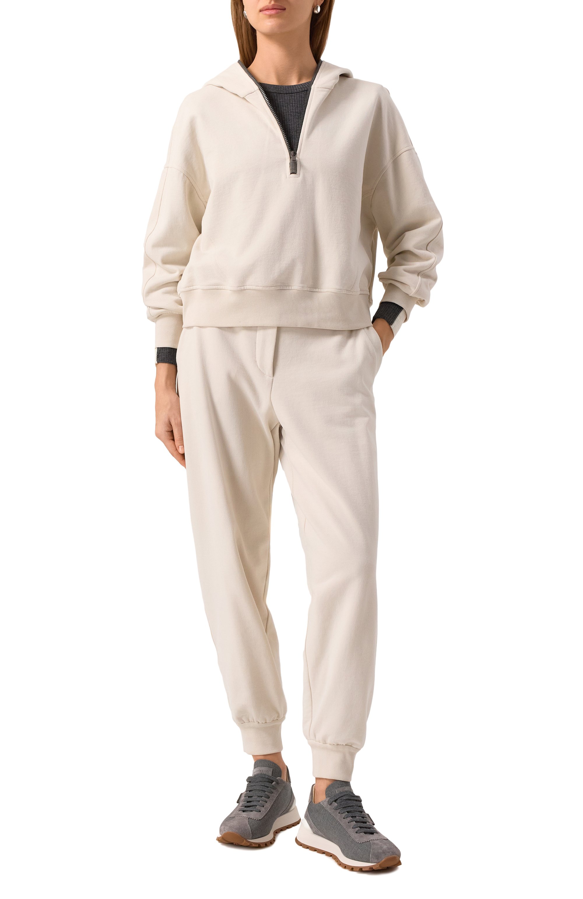 Хлопковое худи BRUNELLO CUCINELLI, арт. MN05NVC309, фото 2