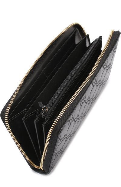 Кожаный кошелек с тиснением signature на молнии GUCCI, арт. 410102/CWC1G, фото 3
