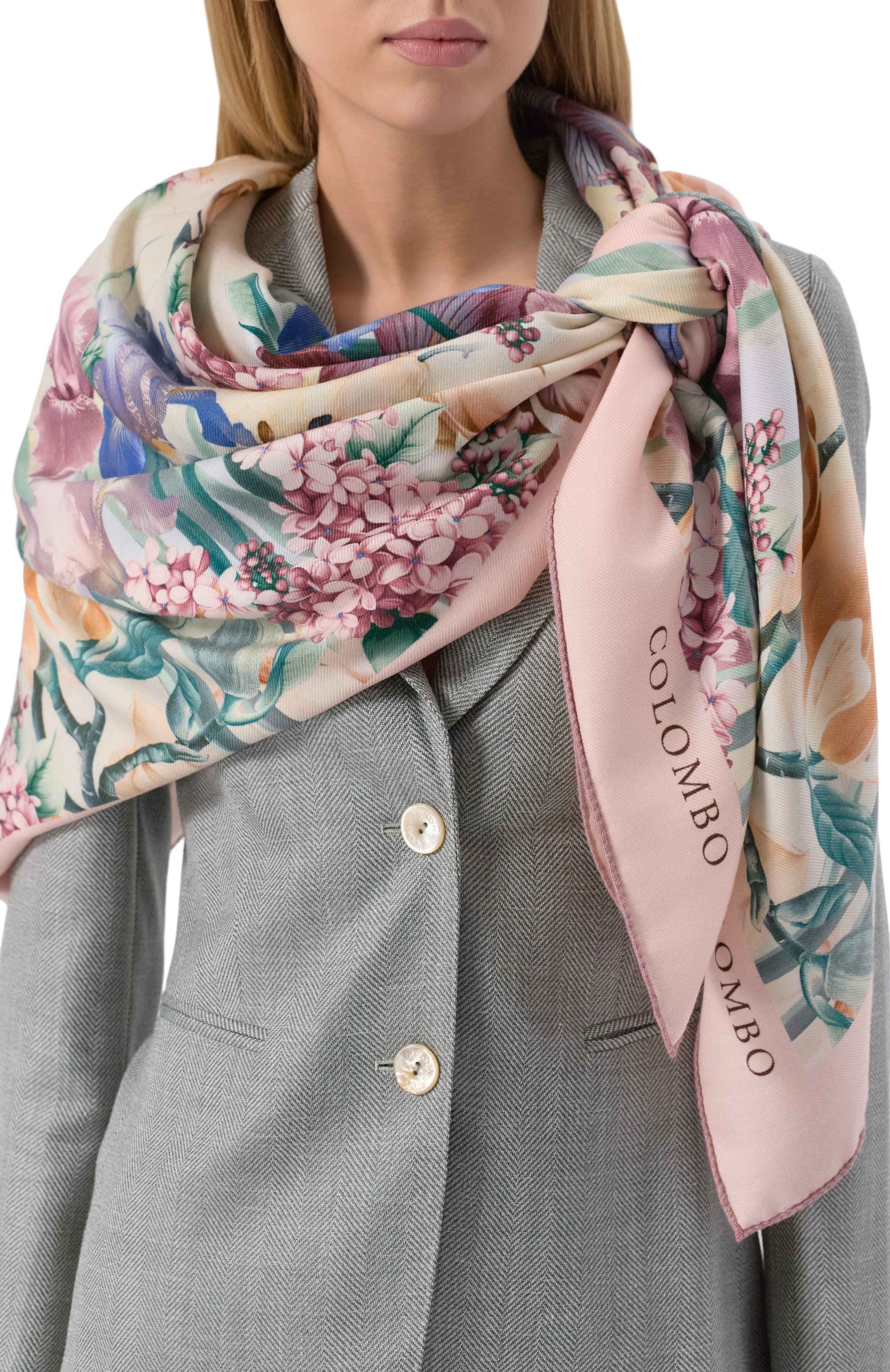 Шаль из кашемира и шелка COLOMBO, арт. S7/140X140/5331-U-MX, фото 2