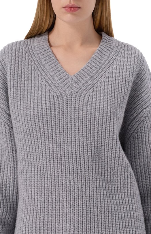 Свитер из шерсти и кашемира Nanushka M0RCAR Серый  M0RCAR Фото 5
