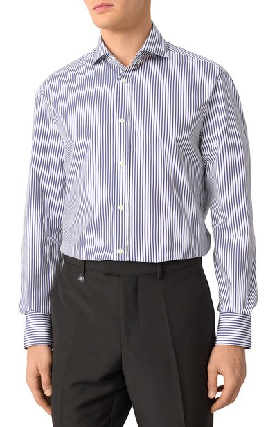 Хлопковая рубашка BRUNELLO CUCINELLI, арт. MY6241718, фото 3