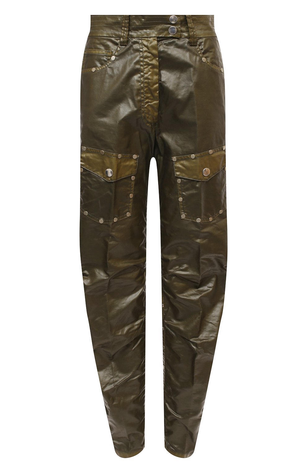 Брюки DRIES VAN NOTEN хаки цвета по цене 79200 руб., арт. 202-30978-1176, фото 1 Брюки DRIES VAN NOTEN, арт. 202-30978-1176, фото 1