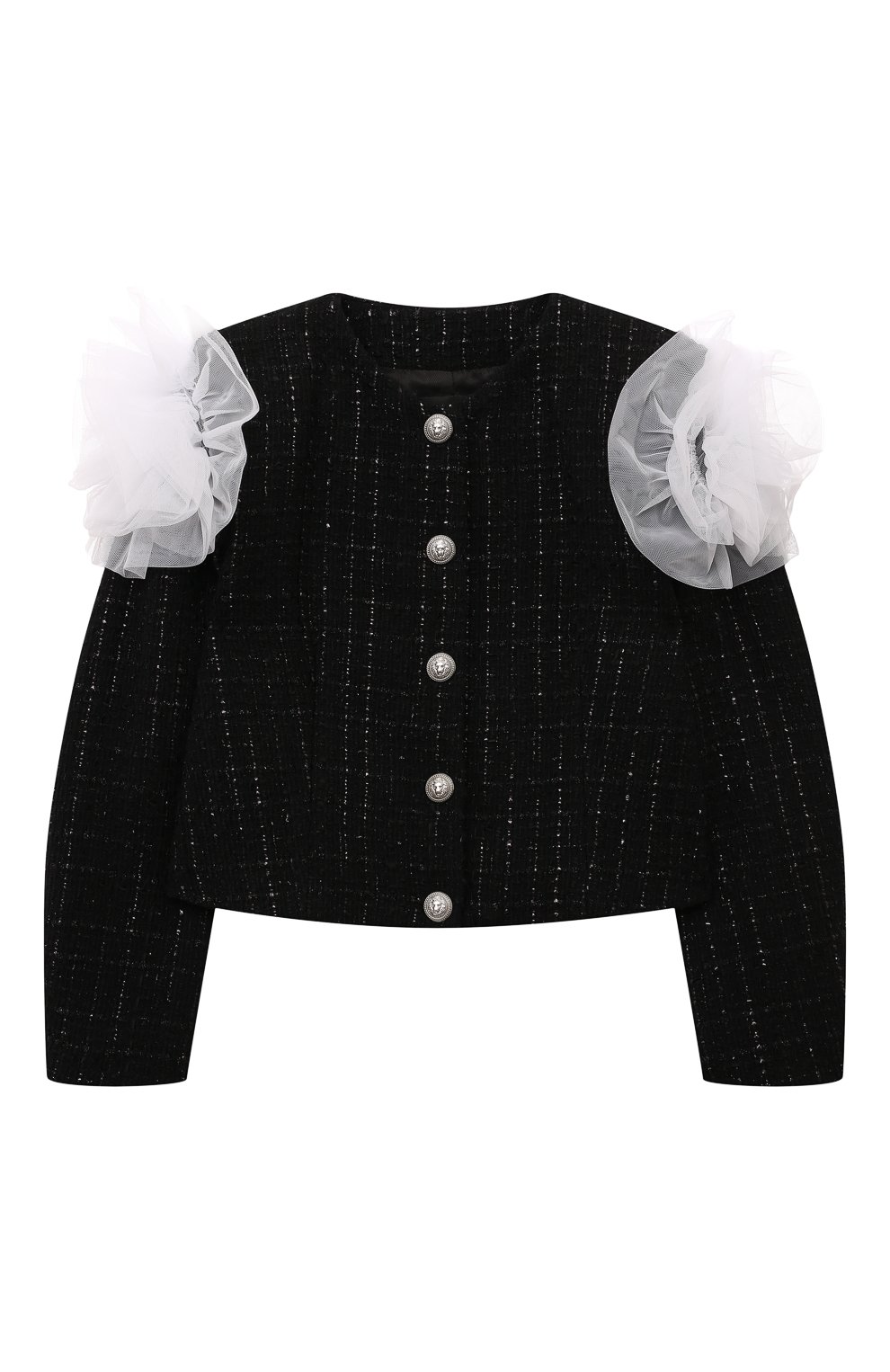 Жакет BALMAIN черного цвета по цене 59800 руб., арт. BV2B84, фото 1 Жакет BALMAIN, арт. BV2B84, фото 1