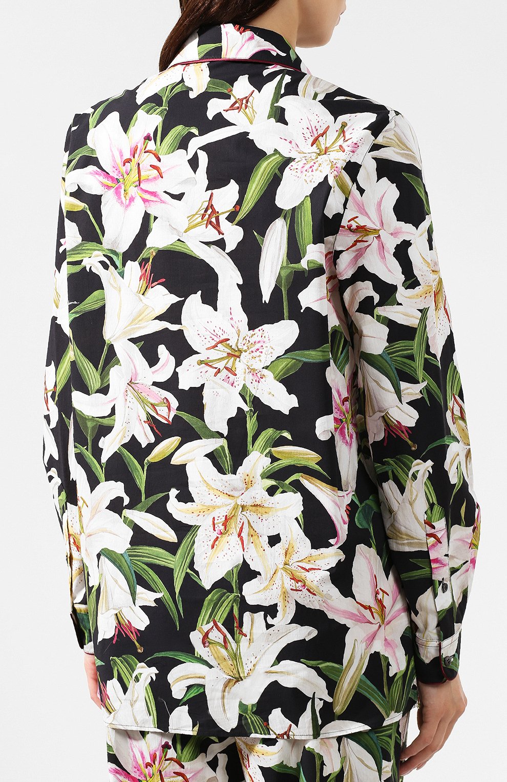 Рубашка из смеси хлопка и шелка DOLCE & GABBANA, арт. F5G56T/HS5E0, фото 4
