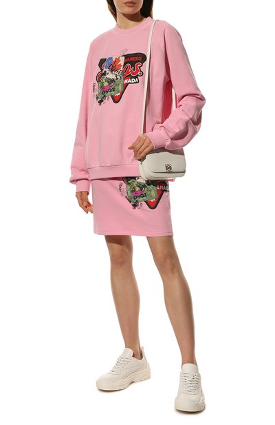 Хлопковый свитшот DSQUARED2 розового цвета по цене 57000 руб., арт. S75GU0391/S25462, фото 2 Хлопковый свитшот DSQUARED2, арт. S75GU0391/S25462, фото 2