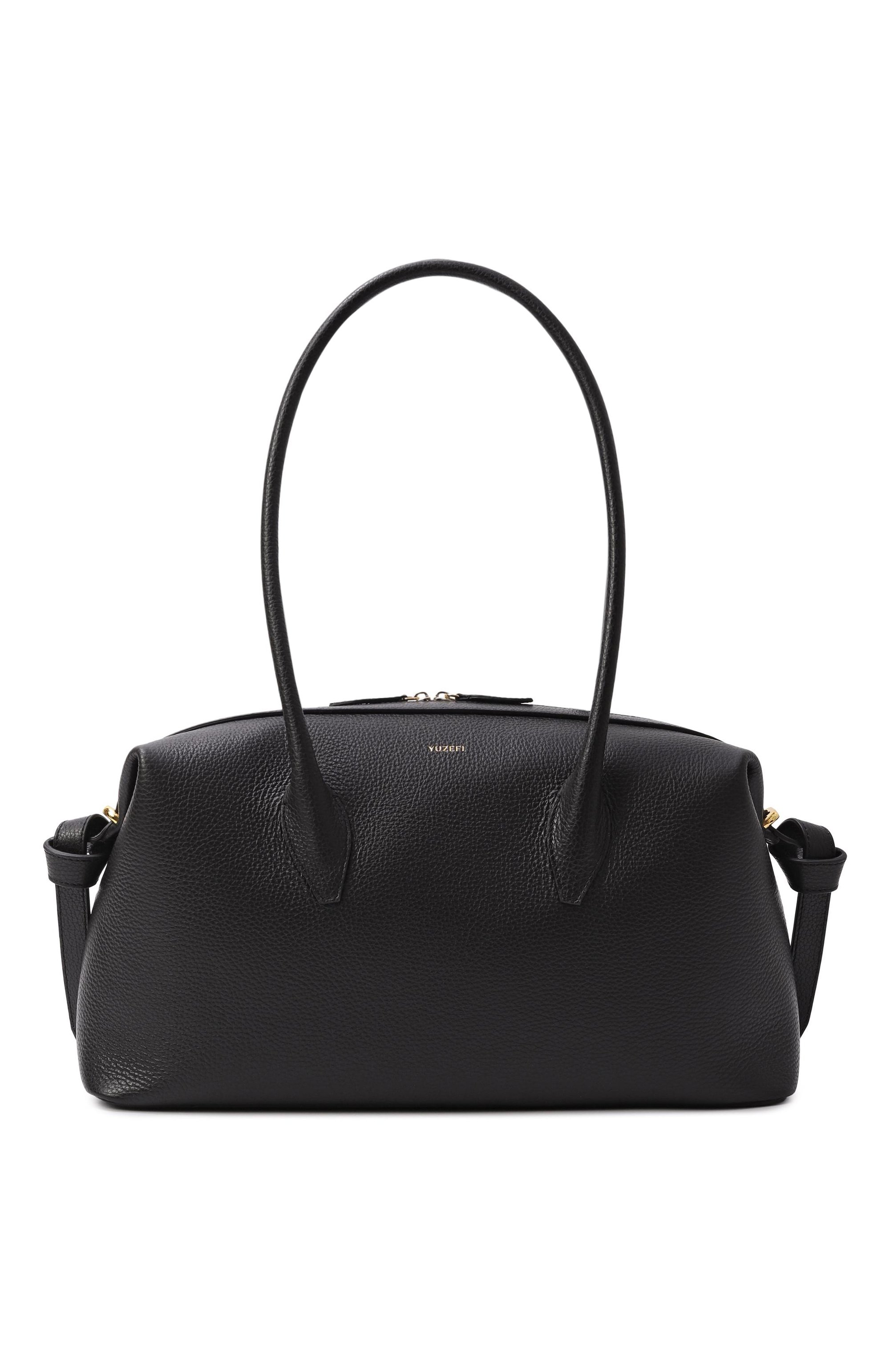 Сумка brioche duffle YUZEFI черного цвета по цене 93300 руб., арт. BRI0CHE DUFFLE/PEBBLE GRAIN LEATHER, фото 1 Сумка brioche duffle YUZEFI, арт. BRI0CHE DUFFLE/PEBBLE GRAIN LEATHER, фото 1