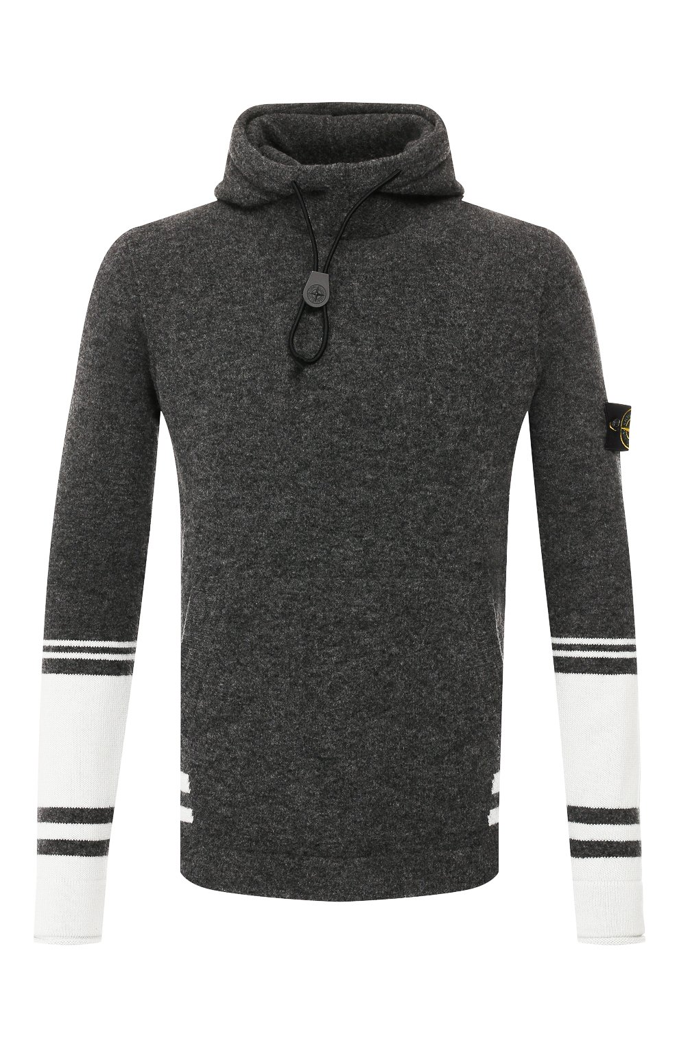 Худи STONE ISLAND темно-серого цвета по цене 26150 руб., арт. 7115547B2, фото 1 Худи STONE ISLAND, арт. 7115547B2, фото 1