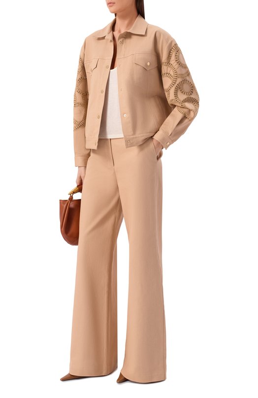 Брюки Elie Saab P0174/P0021 Бежевый  P0174/P0021 Фото 2