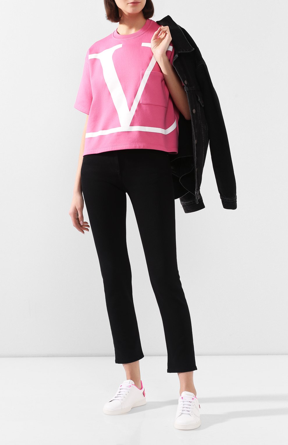 Хлопковая футболка VALENTINO, арт. TB0MG06F5GQ, фото 2