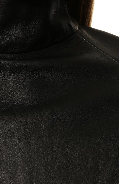 Кожаный топ MANOKHI черного цвета по цене 84250 руб., арт. A003202, фото 5 Кожаный топ MANOKHI, арт. A003202, фото 5