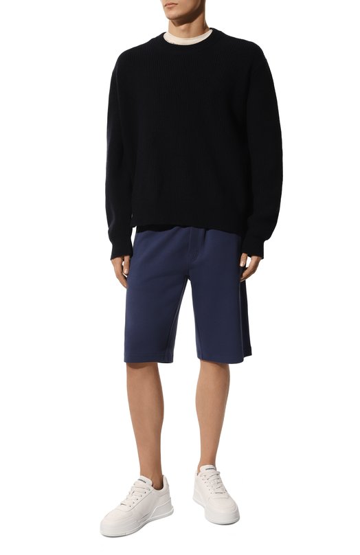 Хлопковые шорты Dolce & Gabbana GVF8AZ/HU7H9 Синий  GVF8AZ/HU7H9 Фото 2