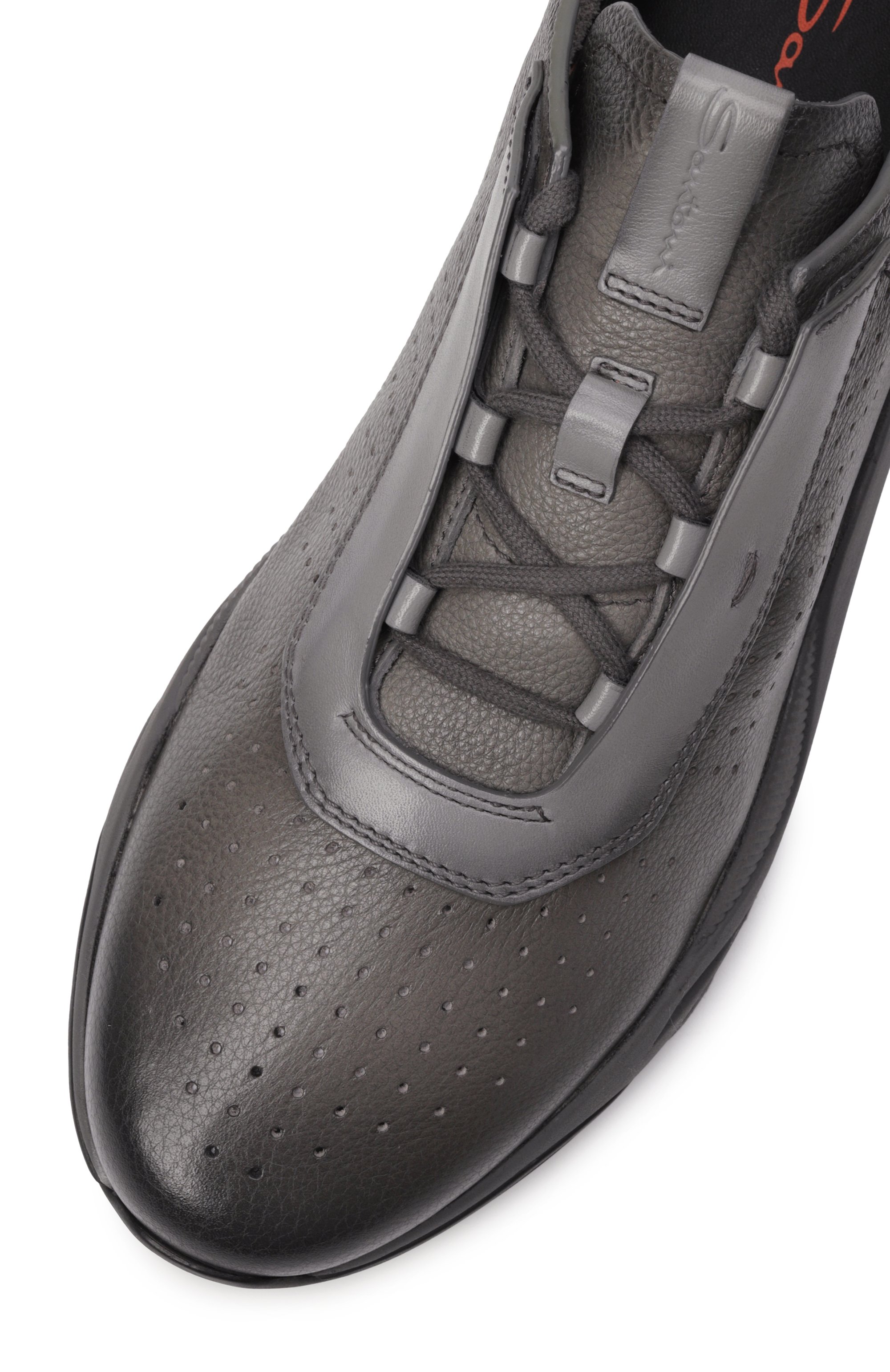 Кожаные кроссовки innova SANTONI, арт. MBIG21694ANENDYE, фото 7