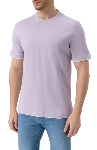 Хлопковая футболка BRUNELLO CUCINELLI, арт. M0B137427, фото 3