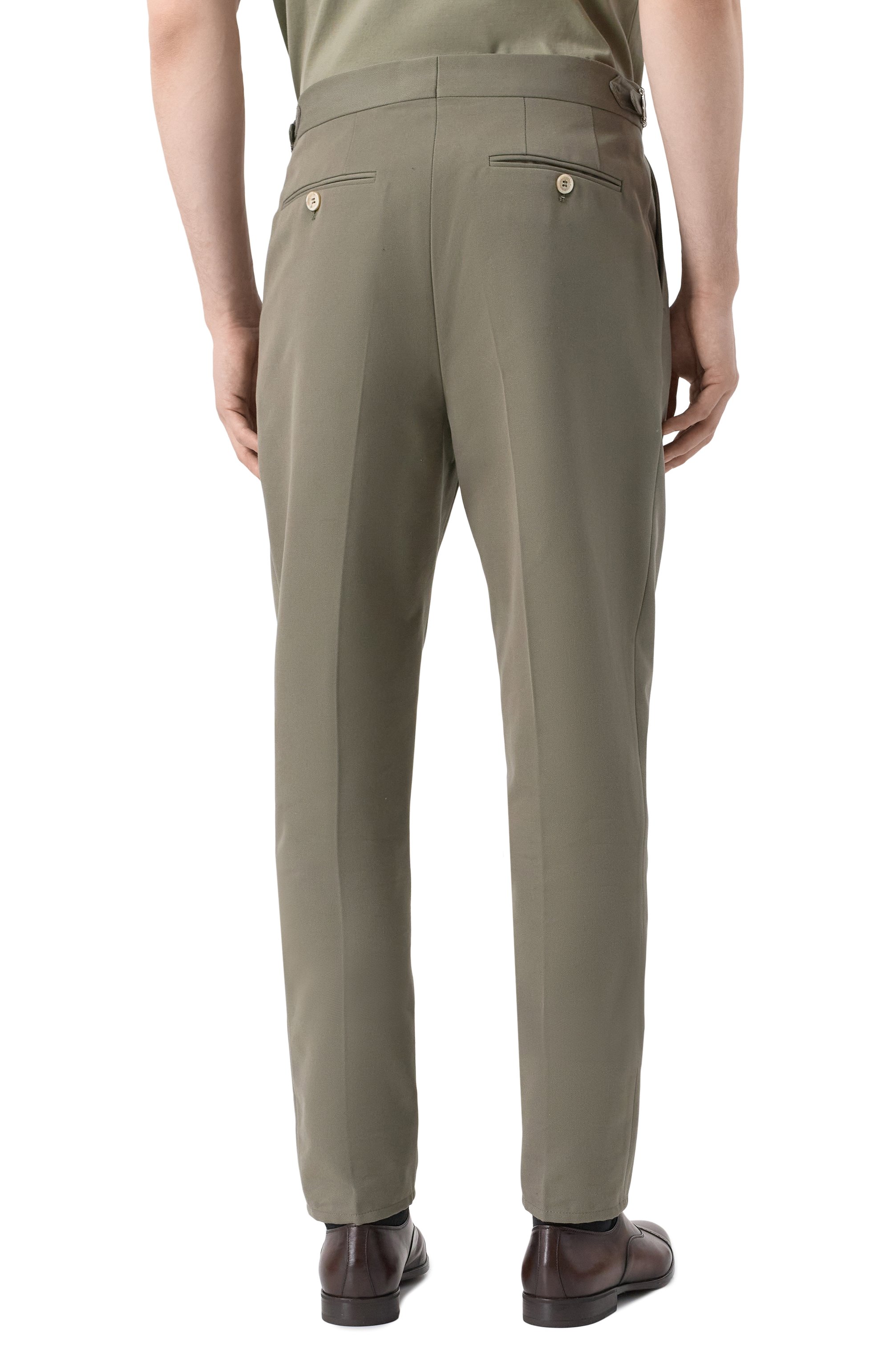 Брюки из хлопка и шерсти BRUNELLO CUCINELLI, арт. ME262M5030, фото 4