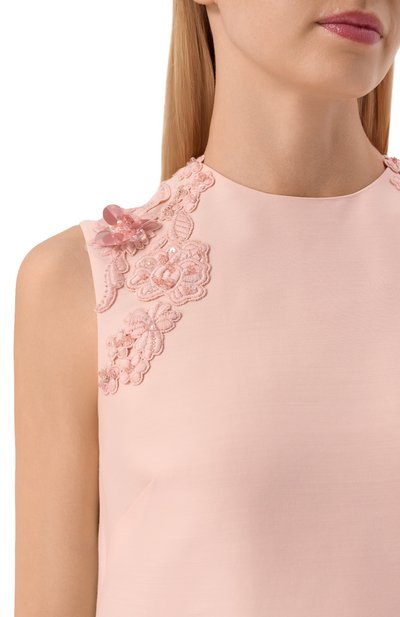 Платье из шерсти и шелка MVST, арт. M26.2PW.D019/F091 SATIN SILK W00L, фото 4