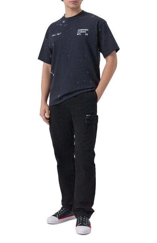 Хлопковая футболка DOMREBEL M STAFF/T-SHIRT Серый  M STAFF/T-SHIRT Фото 2