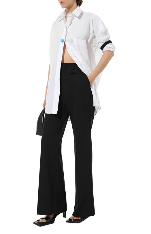 Хлопковая рубашка Nackiye Белый, фото 2