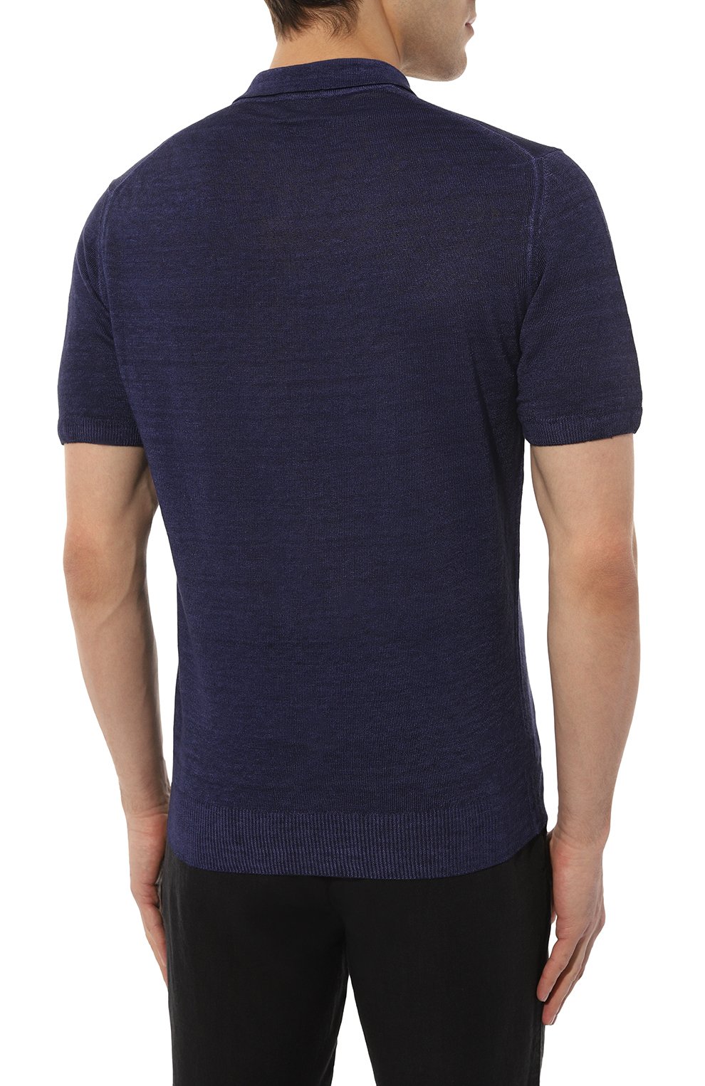 Льняное поло 120% LINO, арт. 31ALIM39BL/000G266/S00, фото 4